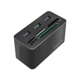 USB-C mini dokovacia stanica 8 v 1 čierna
