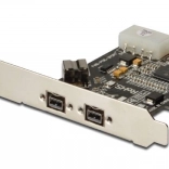 FireWire 800 PCIe radič s 2× externým a 1× interným portom, low profile