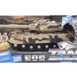 Béžový tank na batérie so zotrvačníkom