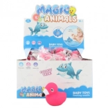 Plameniak svietiaci vo vode