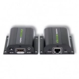 HDMI extender po Ethernete Cat5e/6/6a/7 do 60 m s IR prijímačom, čierny