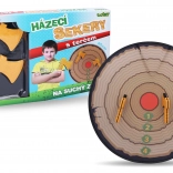 Hádzacie sekery pre deti s terčom 45 cm