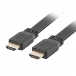 Plochý HDMI kábel 2.0 1,8 m čierny 4K 60 Hz z plnej medi