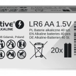 Alkalické batérie AA LR6 40 ks