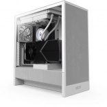 NZXT H5 Flow RGB biela PC skrinka Midi Tower s oknom