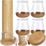 silikónové návleky na nohy stoličiek s filcom 13–23 mm, sada 4 ks RUHHY