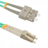 Optický patchcord LC/UPC-SC/UPC multimód OM4 1m