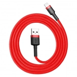 Baseus Cafule nabíjací kábel USB–Lightning 3 m, 2 A, červený