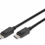 DisplayPort kábel 8K so západkou, 2 m, čierny