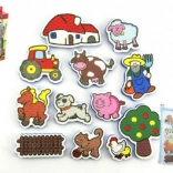 Vodolepky Moje prvé zvieratká: Farma 12 ks so sieťkou