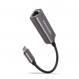 AXAGON USB‑C gigabitový ethernetový adaptér, automatická inštalácia, kovový, titánovo sivý