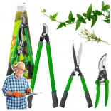 Sada záhradných nožníc a nožníc na živý plot 3 ks s puzdrami
