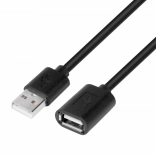 USB predlžovací kábel 1.8 m čierny