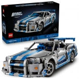 Technic Nissan Skyline GT‑R (R34) z filmu RÝCHLO A ZBESILO – driftovací model pre dospelých
