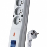 Prepäťová ochrana LV-530W, 1L, 1.5m, sivá