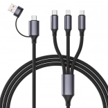 Univerzálny nabíjací kábel 4 v 1 USB, 1,5 m