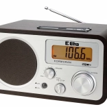 rádio kormoran fm/lw s usb, hnedé drevo
