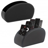 Organizér na diaľkové ovládače s 5 priehradkami čierna ekokoža