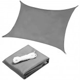 Obdĺžniková vodoodolná tieniaca plachta 2 × 3 m ModernHome – sivá
