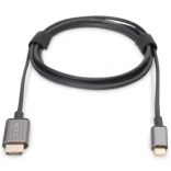 Adaptér kábel HDMI 4K 30Hz na USB Typ C 3.1 čierny 1.8m