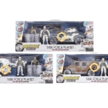 Vojenská sada so zvukom a svetlom na batérie