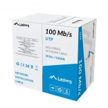 LAN kábel UTP 100 Mb/s 305 m CCA drôt, modrý