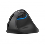 Bezdrôtová vertikálna myš DELUX M618 Mini DB, Bluetooth + 2,4 GHz, 2400 DPI (čierna)