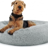 Univerzálny plyšový pelech pre psy a mačky, 80 cm - svetlo šedý