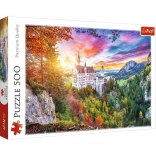 Puzzle 500 dielikov – výhľad na hrad Neuschwanstein, Nemecko TREFL