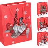 Darčeková taška vianočná veľká 30 × 42 × 12 cm