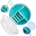 Cestovná okrúhla šperkovnica s priehradkami