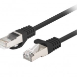 Patchcord kat. 6 FTP 0,5 m čierny Fluke 10-pack