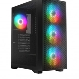 Počítačová skriňa Logic Dart Pro ARGB Midi čierna