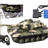 RC Tank s Diaľkovým Ovládaním a Zvukovými Efektmi na Batérie