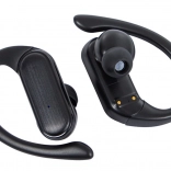 Bezdrôtové športové slúchadlá do uší s háčikmi BTE800, čierne