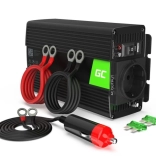 Menič napätia GREEN CELL 12 V na 230 V 300 W / 600 W s čistou sínusovkou