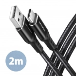 Kábel USB-C na USB-A 2m AXAGON
