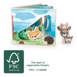 Interaktívna drevená obrázková knižka Small Foot