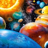 Puzzle 180 dielikov Planets and their Moons
