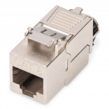 Keystone modul RJ45 (8P8C) Cat 8.1 STP, tienený, beznástrojový, oceľový