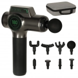 Prenosná masážna pištoľ s LED displejom 8v1