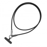 USB‑C kábel 2v1 so slučkou na telefón 1 m čierny