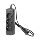 Predlžovací kábel Armac ARColor3 0.6M UPS 3X 230V IEC čierny