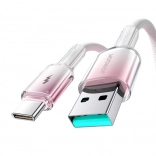 Joyroom USB-A na USB-C kábel 1,2 m 3 A biely
