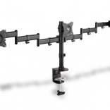 Univerzálny trojitý stojan na monitor s doskovým uchytením