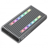 Externý obal na M.2 SSD disk s USB-C, RGB LED a kapacitou až 4TB