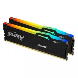 Pamäť Kingston Fury Beast RGB DDR5 32GB 6400 CL32 EXPO čierna