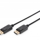 Pripojovací kábel DisplayPort 4K 60 Hz, DP–DP, 1 m, čierny