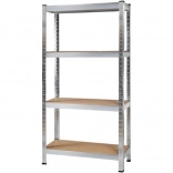 Kovový regál so 4 policami 150x75x30 cm