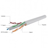 Kábel UTP Kategória 6 AWG24 100m šedý